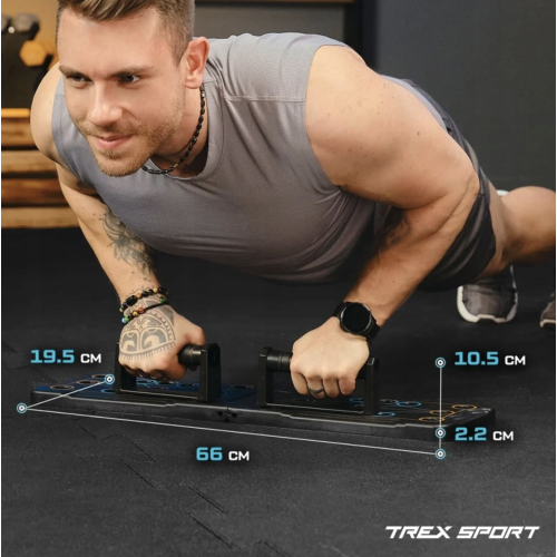 Упоры для отжиманий  Trex Sport TX-010PUB 12в1 - фото №4
